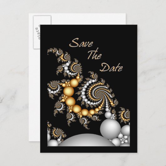 Het Briefkaart Datum opslaan (Voorkant / Achterkant)