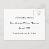 Het Briefkaart Datum opslaan (Achterkant)