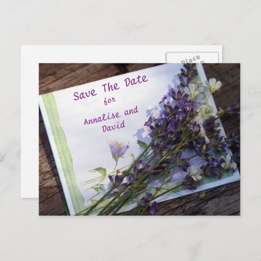 Het Briefkaart Datum opslaan (Voorkant / Achterkant)