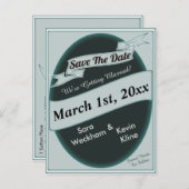 Het Briefkaart Datum opslaan (Voorkant / Achterkant)