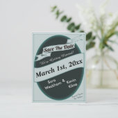 Het Briefkaart Datum opslaan (Staand voorkant)