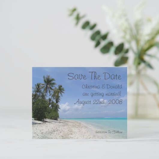 Het Briefkaart Datum opslaan (Staand voorkant)