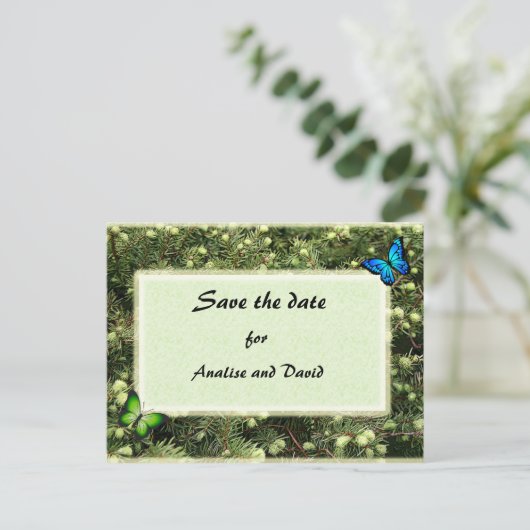 Het Briefkaart Datum opslaan (Staand voorkant)