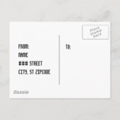 Het briefkaart Datum opslaan (Achterkant)