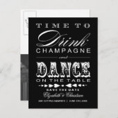 Het Briefkaart Datum opslaan | | Champagne Theater (Voorkant / Achterkant)