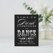 Het Briefkaart Datum opslaan | | Champagne Theater (Staand voorkant)