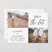 Het Briefkaart Datum opslaan | Twee foto's (Voorkant / Achterkant)