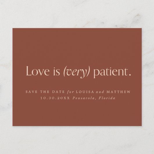 Het Briefkaart Datum opslaan wijzigen (Voorkant)