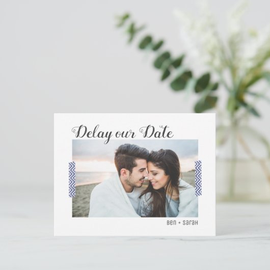 Het Briefkaart Datum uitstellen (Staand voorkant)