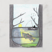 Het Briefkaart "de Visser" (Voorkant)