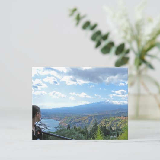 Het Briefkaart Etna-uitzicht monteren (Staand voorkant)