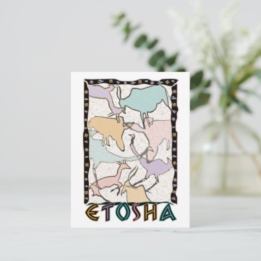 Het Briefkaart Etosha (Staand voorkant)