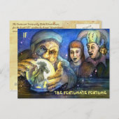Het briefkaart Fortunate Fortune van Mike Winterba (Voorkant / Achterkant)