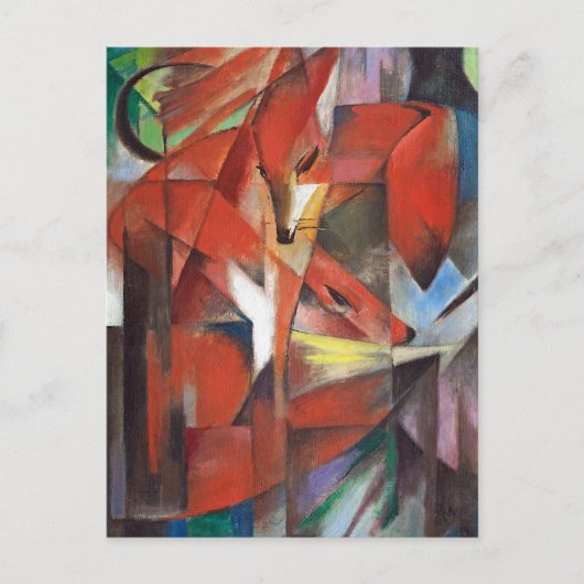 Het Briefkaart Foxes Franz Marc (Voorkant)