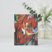 Het Briefkaart Foxes Franz Marc (Staand voorkant)