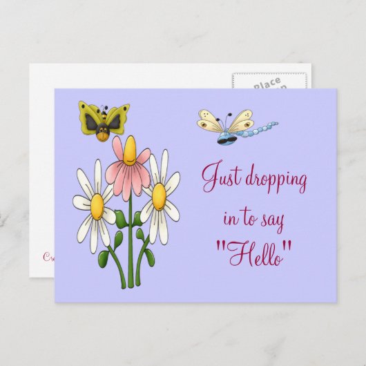 Het Briefkaart Garden Buzz (Voorkant / Achterkant)