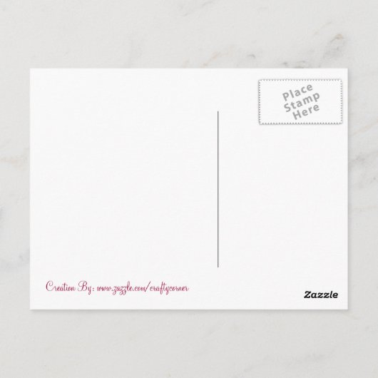 Het Briefkaart Garden Buzz (Achterkant)