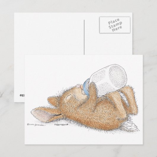 Het Briefkaart HappyHoppers® (Voorkant / Achterkant)