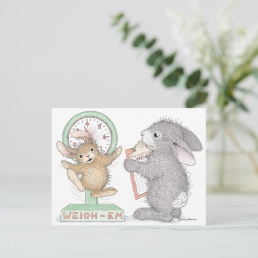 Het Briefkaart HappyHoppers® (Staand voorkant)