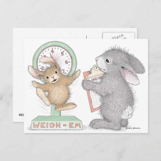 Het Briefkaart HappyHoppers® (Voorkant / Achterkant)