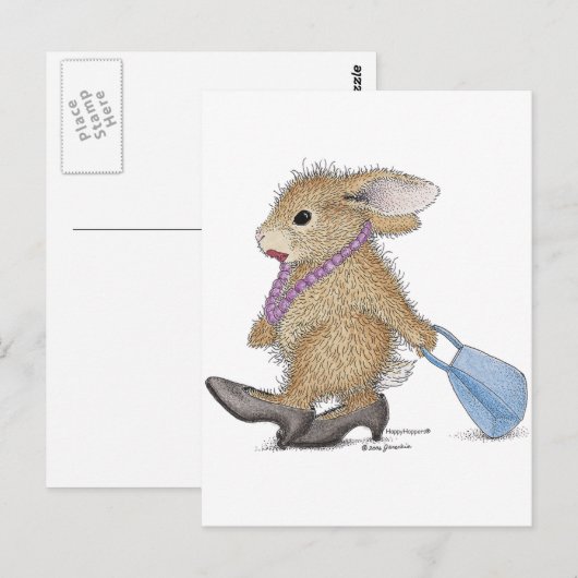 Het Briefkaart HappyHoppers® (Voorkant / Achterkant)