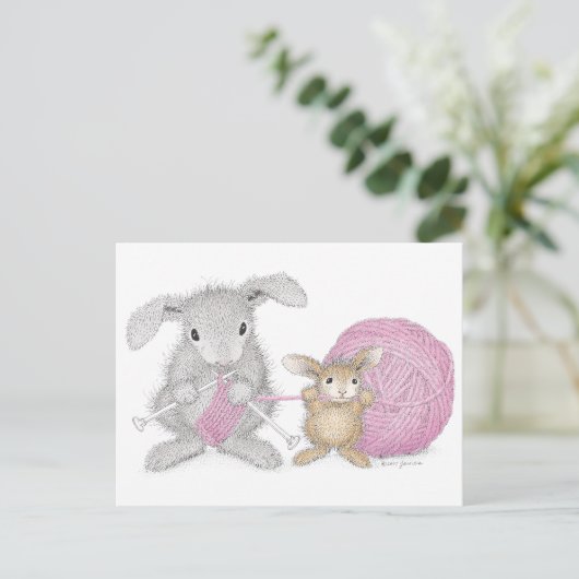 Het Briefkaart HappyHoppers® (Staand voorkant)