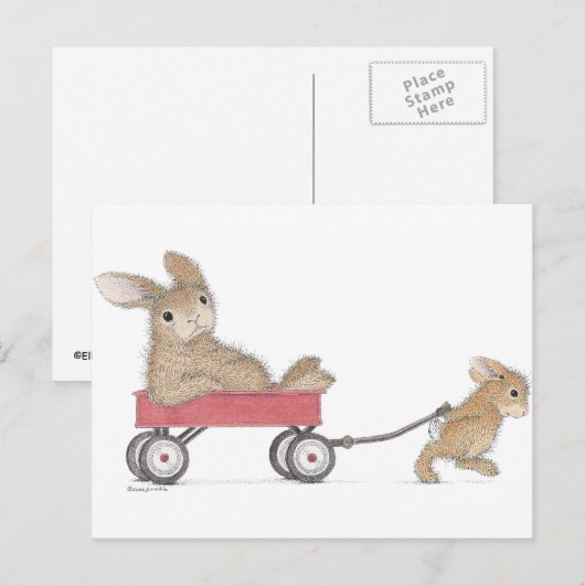 Het Briefkaart HappyHoppers® (Voorkant / Achterkant)