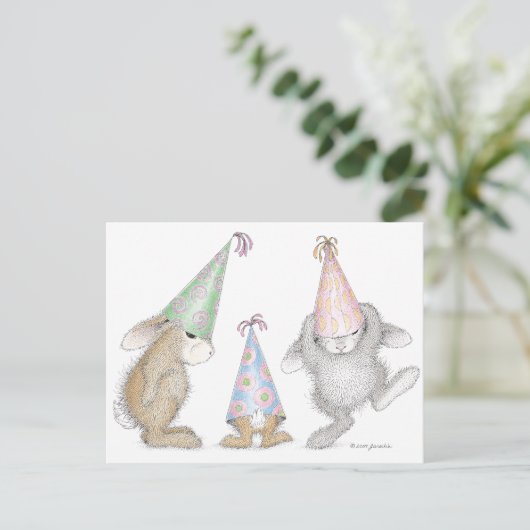 Het Briefkaart HappyHoppers® (Staand voorkant)