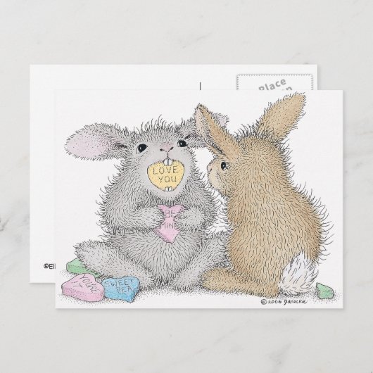 Het Briefkaart HappyHoppers® (Voorkant / Achterkant)