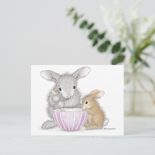 Het Briefkaart HappyHoppers® (Staand voorkant)