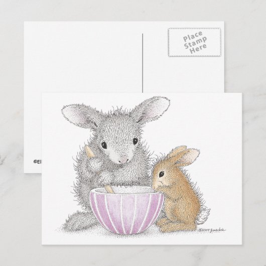 Het Briefkaart HappyHoppers® (Voorkant / Achterkant)