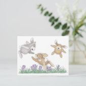 Het Briefkaart HappyHoppers® (Staand voorkant)