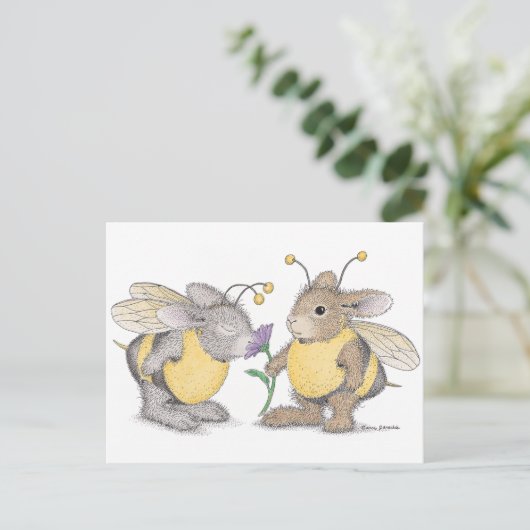 Het Briefkaart HappyHoppers® (Staand voorkant)