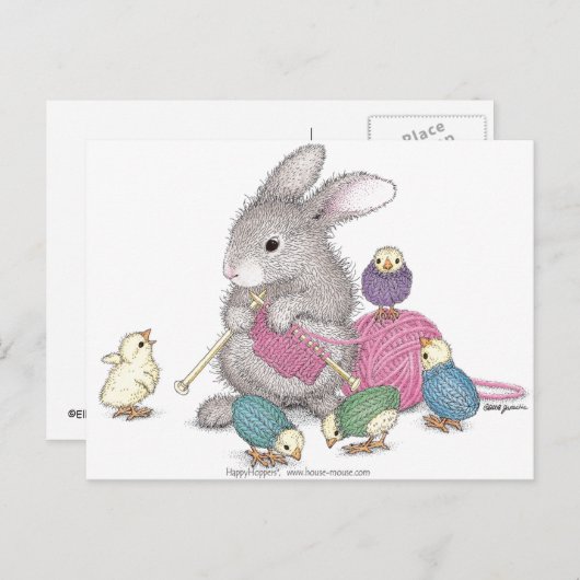 Het Briefkaart HappyHoppers® (Voorkant / Achterkant)