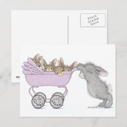 Het Briefkaart HappyHoppers® (Voorkant / Achterkant)