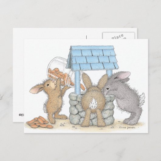 Het Briefkaart HappyHoppers® (Voorkant / Achterkant)