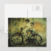 Het Briefkaart/het kind van de Kunst van de straat Briefkaart (Voorkant / Achterkant)