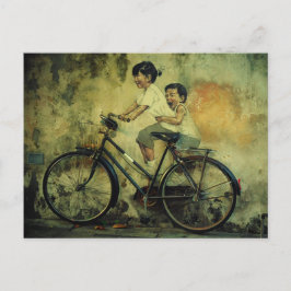 Het Briefkaart/het kind van de Kunst van de straat Briefkaart