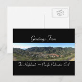 Het Briefkaart Highlands_Pacific Palisades Panoram (Voorkant / Achterkant)