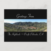 Het Briefkaart Highlands_Pacific Palisades Panoram (Voorkant)