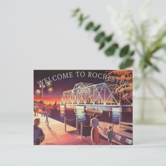 Het Briefkaart Hojack Swing Bridge (Staand voorkant)