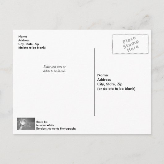 Het Briefkaart is voltooid (Achterkant)