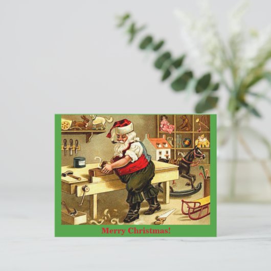 Het Briefkaart Kerstmis van de Oude Fashioned Kers (Staand voorkant)