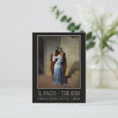 Het briefkaart Kiss / Il Bacio (Staand voorkant)