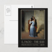 Het briefkaart Kiss / Il Bacio (Voorkant / Achterkant)