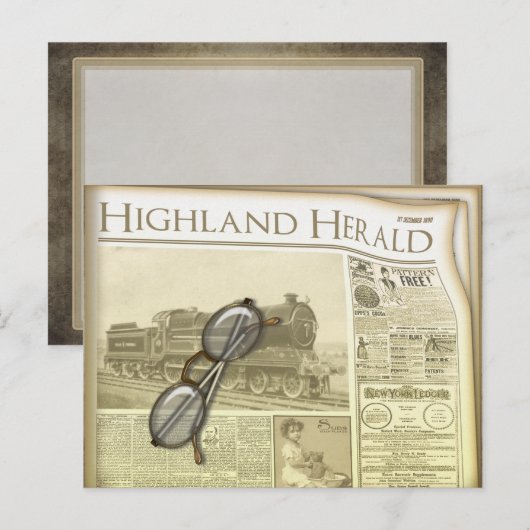 Het Briefkaart Kranten (Voorkant / Achterkant)