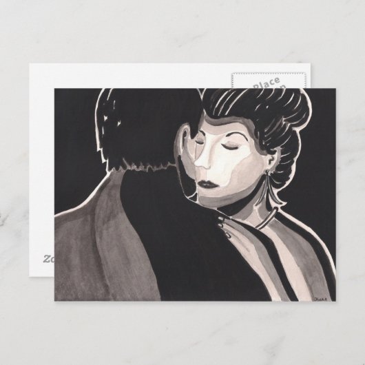 Het briefkaart Laatste Dans (Voorkant / Achterkant)