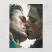 Het Briefkaart Lovers Kiss (Voorkant)