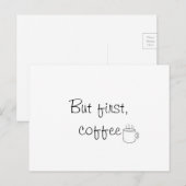 "Het Briefkaart maar van de Eerste Koffie" (Voorkant / Achterkant)