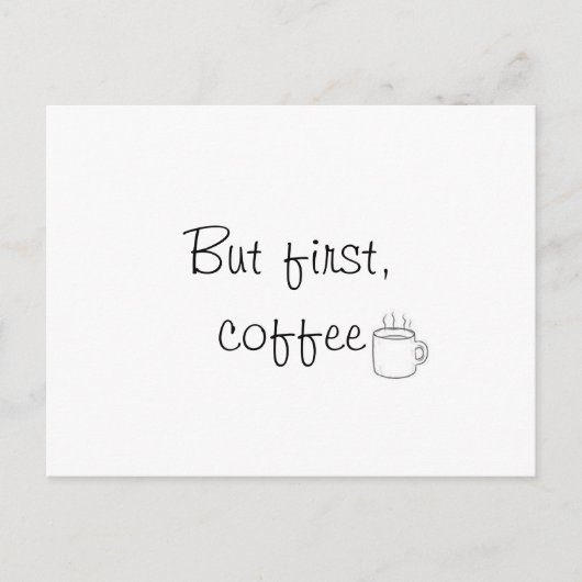"Het Briefkaart maar van de Eerste Koffie" (Voorkant)